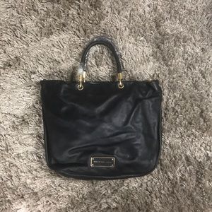 New Marc Jacobs black leather purse tote bag